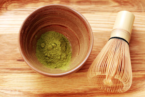 Matcha vor der Zubereitung Matcha vor der Zubereitung