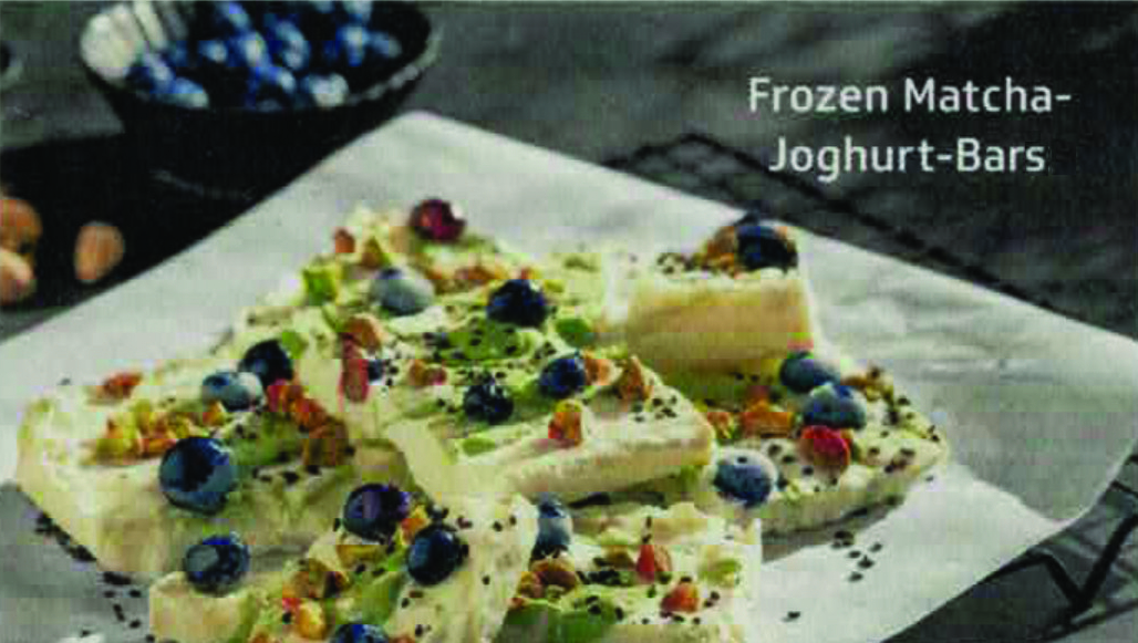 Frozen Matcah Joghurt Bars