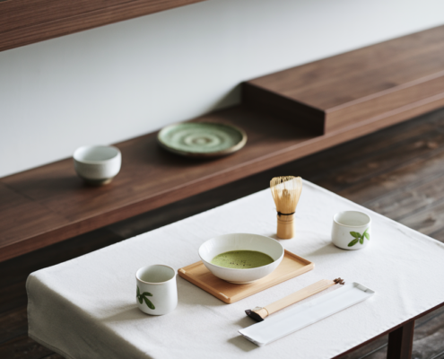 Clean and mordern Matcha ceremony style