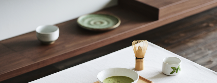 Clean and mordern Matcha ceremony style