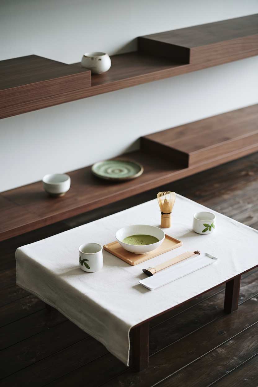 Clean and mordern Matcha ceremony style