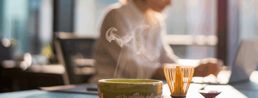 Matcha am Arbeitsplatz: Energie statt Nervosität