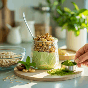 Matcha-Zimt-Granola selbstgemacht: Eine knackige Morgenfreude