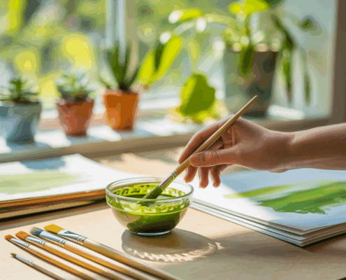 Matcha-Kunst: Die Magie, mit Matcha zu malen
