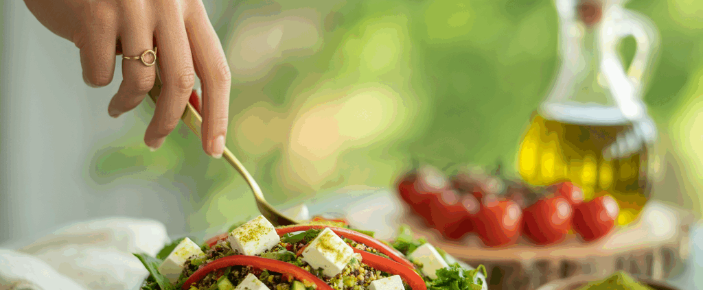 Matcha-Quinoa-Salat mit Feta: Ein kulinarisches Abenteuer in Grün