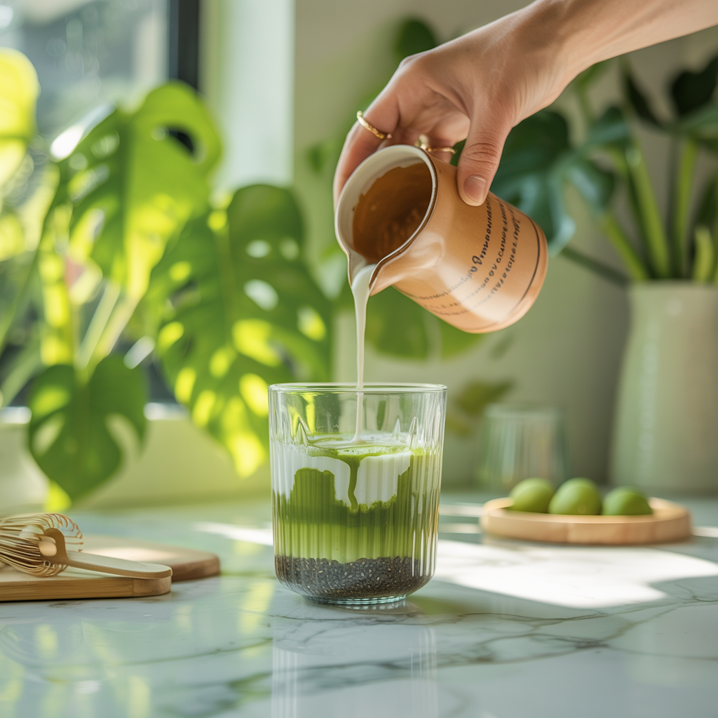Matcha-Chia-Latte: Ein Genuss für alle Sinne