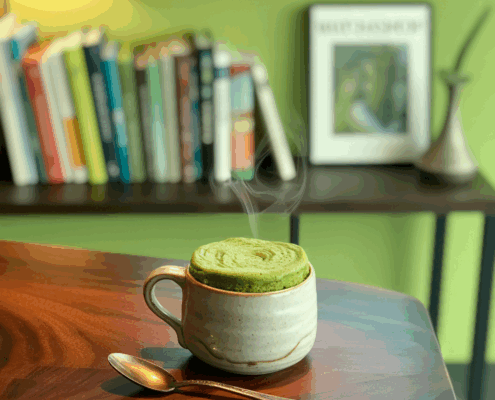 Ruckzuck zum Genuss: Der Matcha-Mugcake in 3 Minuten