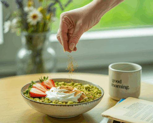 Matcha-Zimt-Granola selbstgemacht – Ein knuspriger Genuss für dein Frühstück