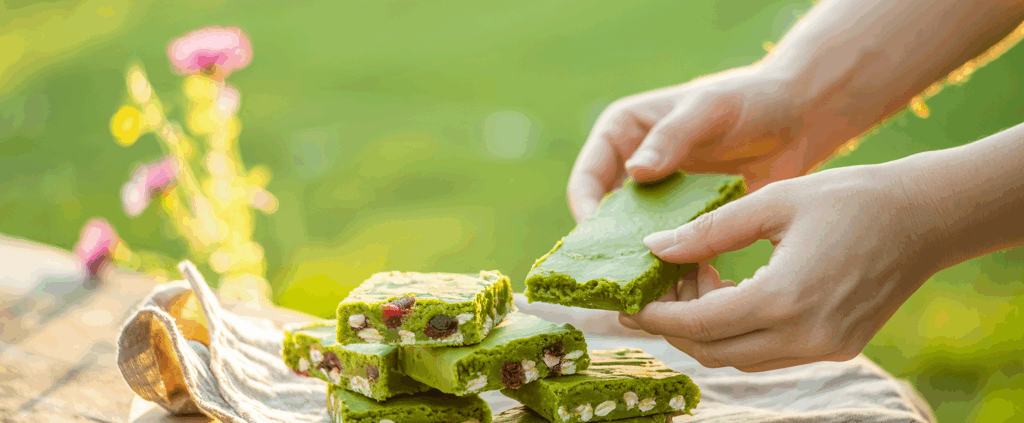 Matcha-Riegel mit Hafer & Cranberries: Dein energiereicher Begleiter für Büro und Wanderung