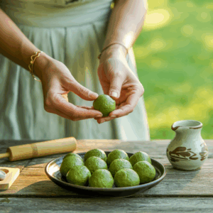 Matcha-Energiekugeln mit Erdnussbutter: Dein neuer Lieblingssnack