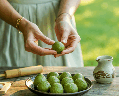 Matcha-Energiekugeln mit Erdnussbutter: Dein neuer Lieblingssnack