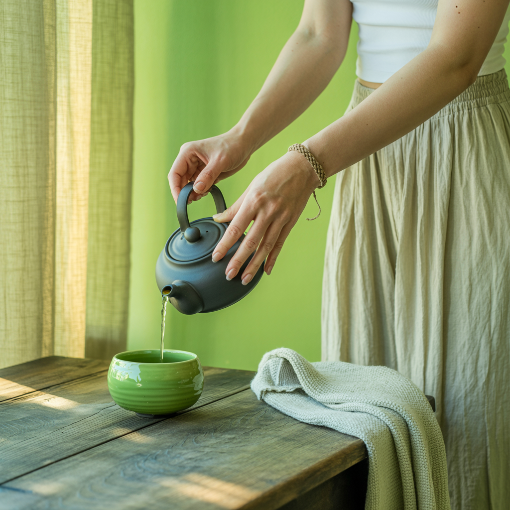 Matcha als Slow Fashion Statement: Grün im Lifestyle