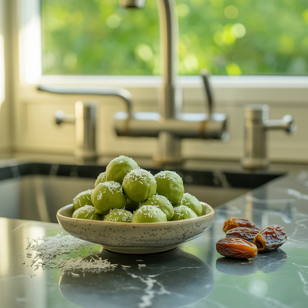 Matcha-Coconut Bliss Balls: Dein einfacher Energiekick