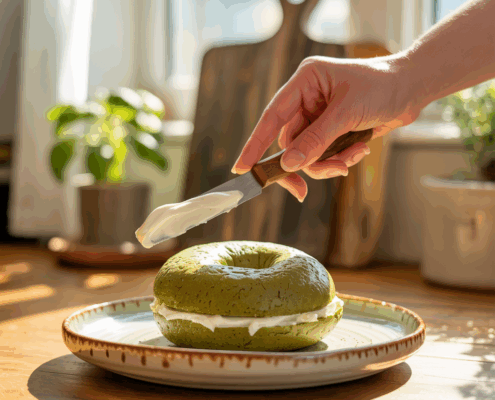 Matcha-Bagels selber backen: Ein ungewöhnlicher Genuss