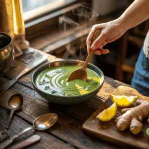 Matcha-Karotten-Ingwer-Suppe: Ein Wärmendes Geschmackserlebnis mit Grünstich
