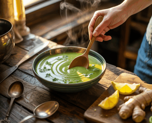 Matcha-Karotten-Ingwer-Suppe: Ein Wärmendes Geschmackserlebnis mit Grünstich