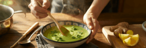 Matcha-Karotten-Ingwer-Suppe: Ein Wärmendes Geschmackserlebnis mit Grünstich