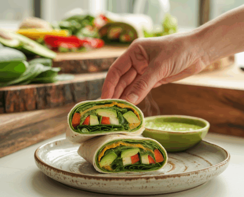 Matcha-Süßkartoffel-Wrap: Ein kulinarisches Erlebnis