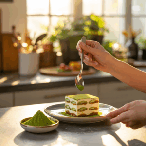 Matcha-Tiramisu ohne Alkohol: Ein italienischer Klassiker mit grünem Twist