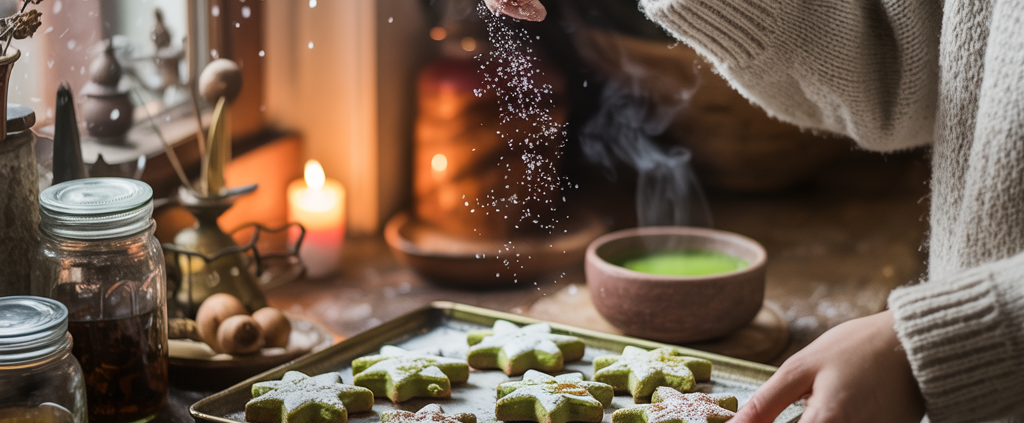 Weihnachtsklassiker neu gedacht: Matcha-Zimtsterne