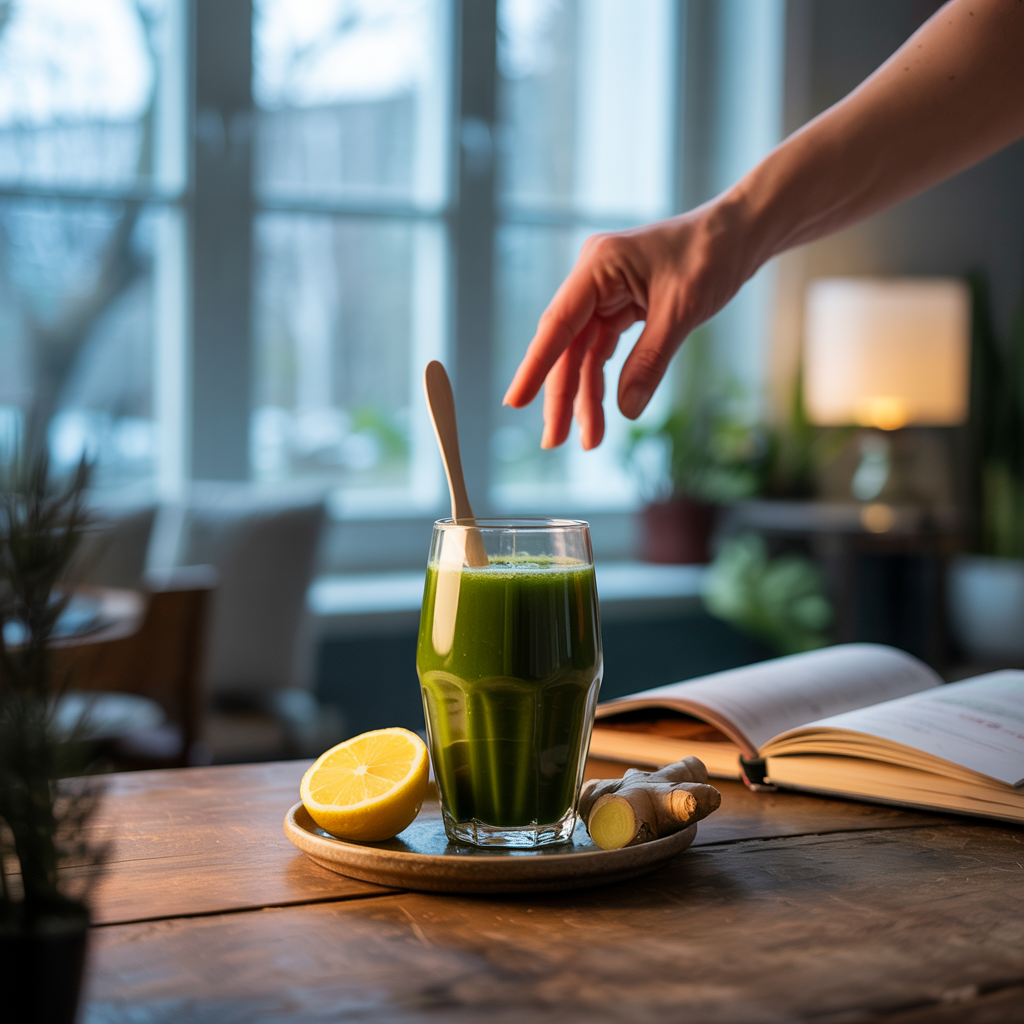 Wieder auf die Beine: Der Matcha-Ginger Recovery Smoothie