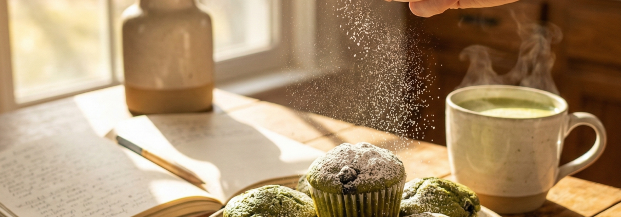 Matcha-Muffins mit Blaubeeren: Ein Genuss für alle Sinne