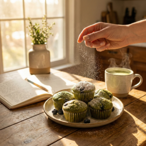 Matcha-Muffins mit Blaubeeren: Ein Genuss für alle Sinne