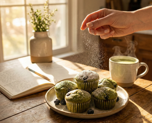 Matcha-Muffins mit Blaubeeren: Ein Genuss für alle Sinne