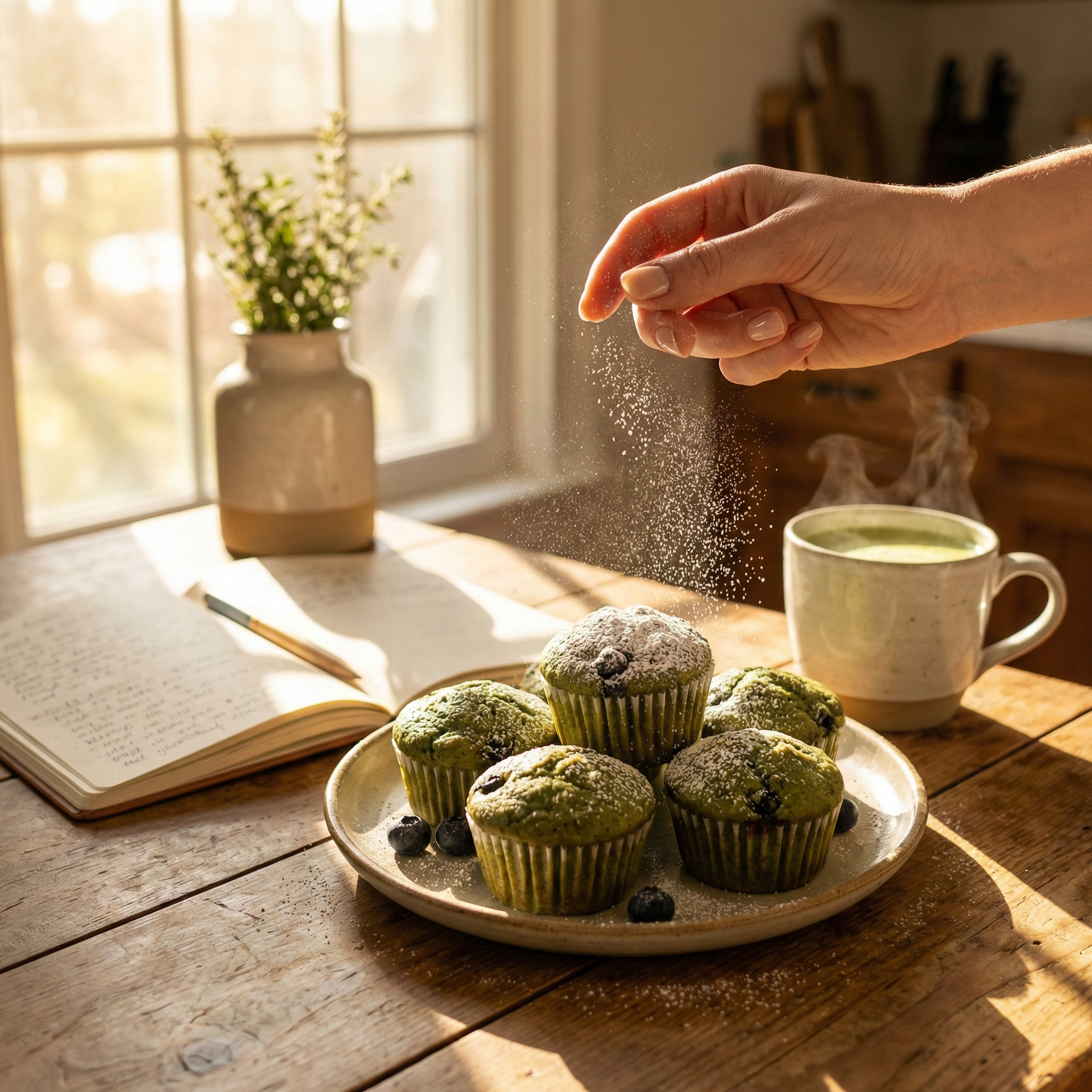 Matcha-Muffins mit Blaubeeren Ein Genuss für alle Sinne Matcha-Muffins mit Blaubeeren: Ein Genuss für alle Sinne