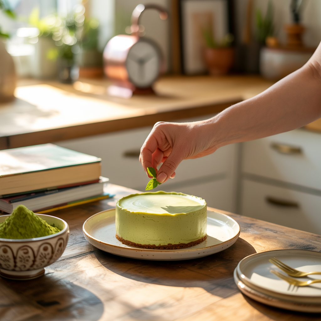 Matcha-Käsekuchen: Ein japanisch inspirierter Genuss
